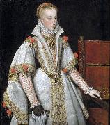 unknow artist A court portrait of Queen Ana de Austria painting